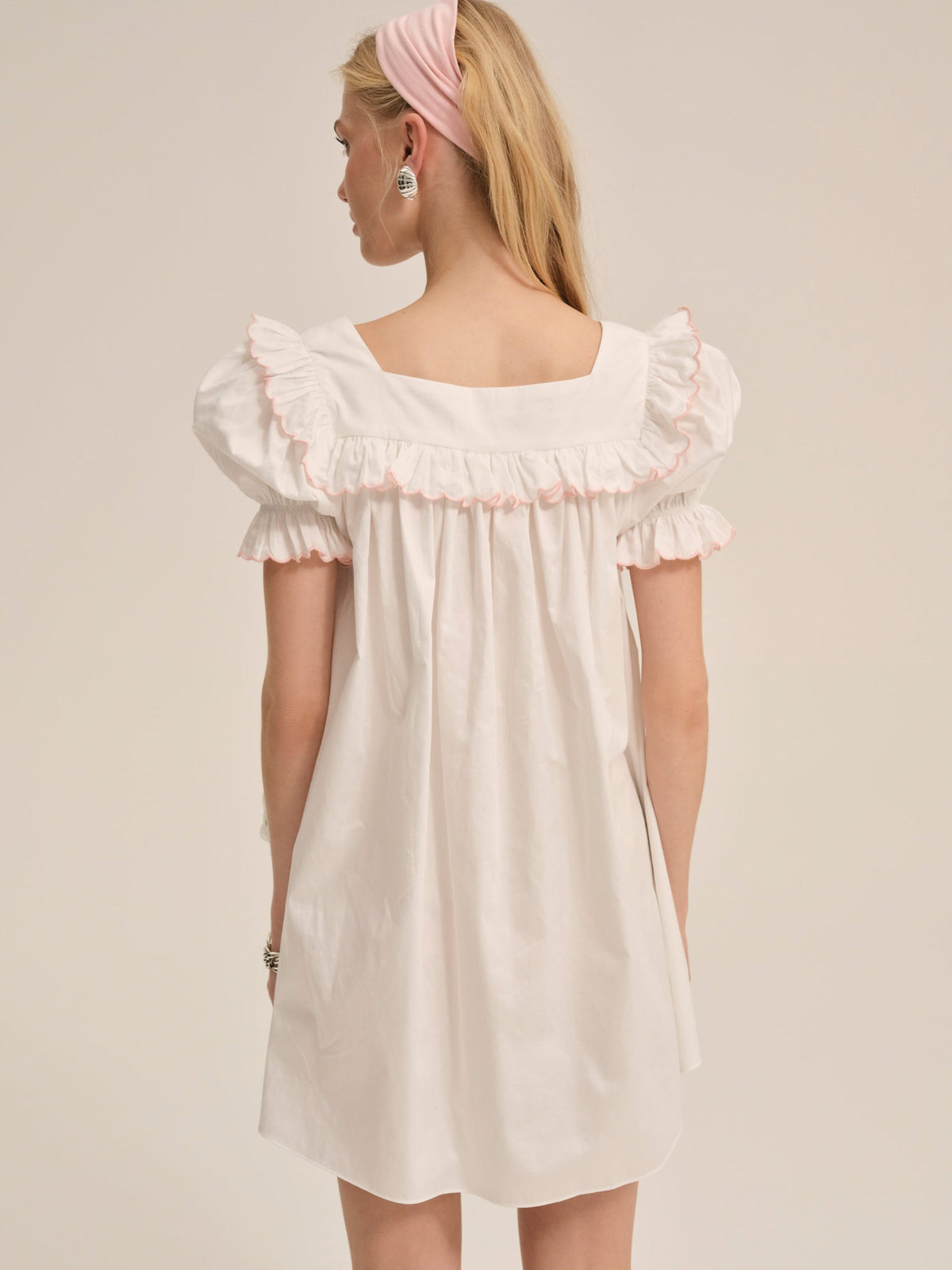 Tea Time Babydoll Dress White - For Love & Lemons