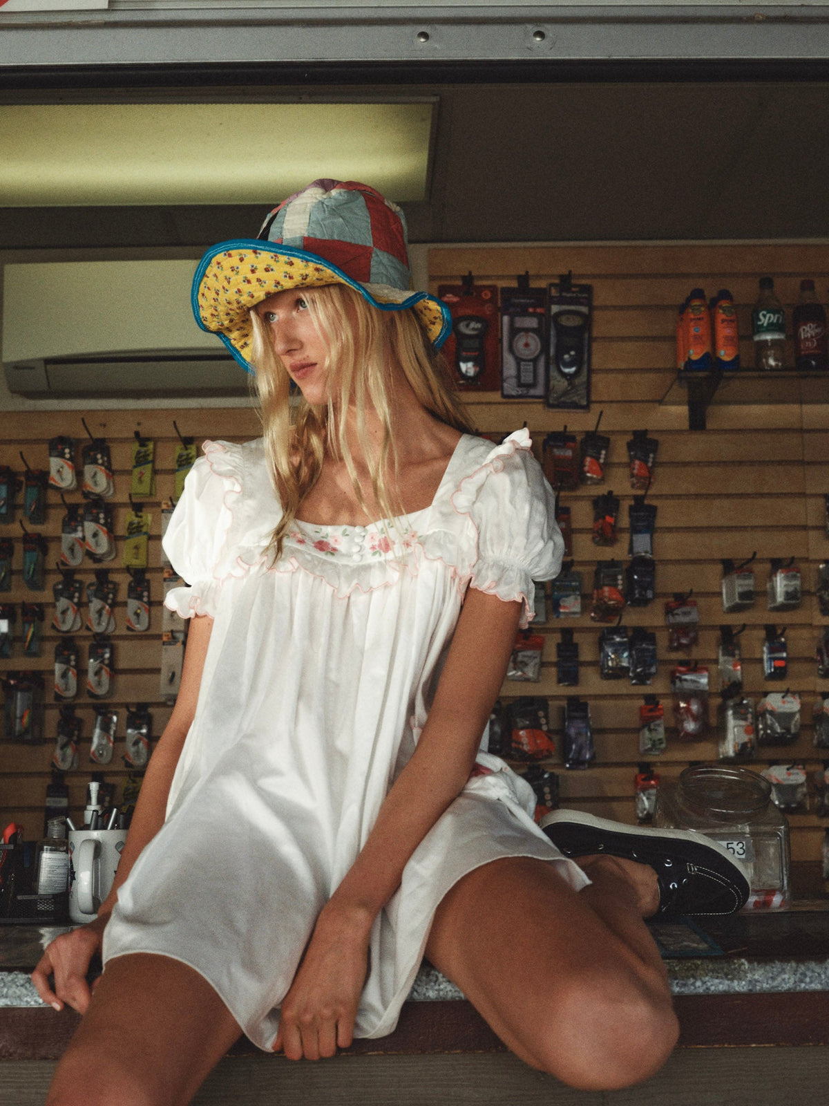 Tea Time Babydoll Dress White - For Love & Lemons