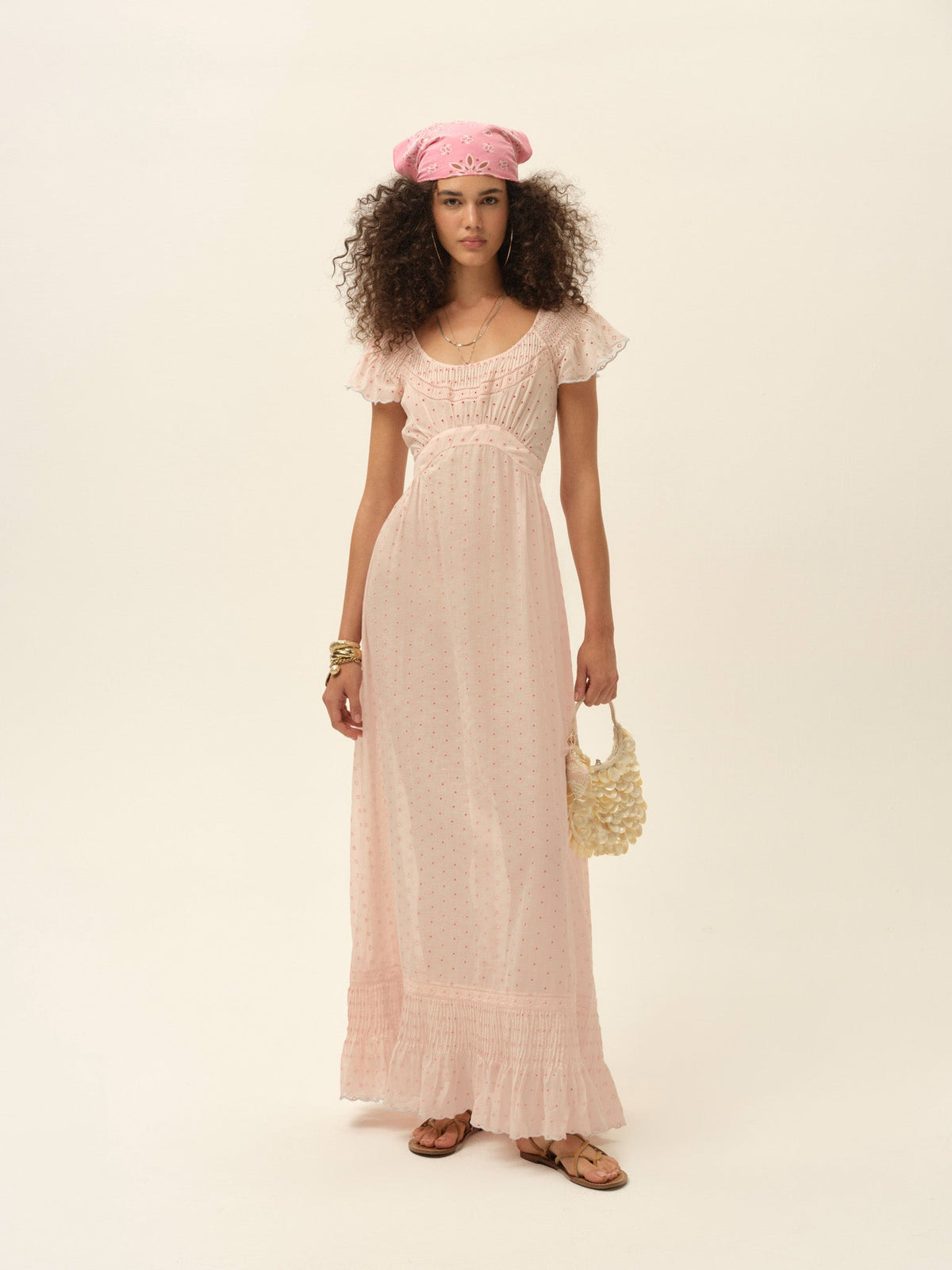 Frances Maxi Dress Light Pink - For Love & Lemons