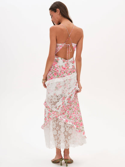 Rosalyn Maxi Dress Pink - For Love & Lemons