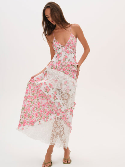 Rosalyn Maxi Dress Pink - For Love & Lemons