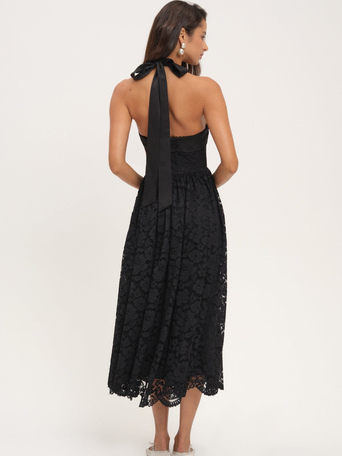 Lakeside Midi Dress Black - For Love & Lemons