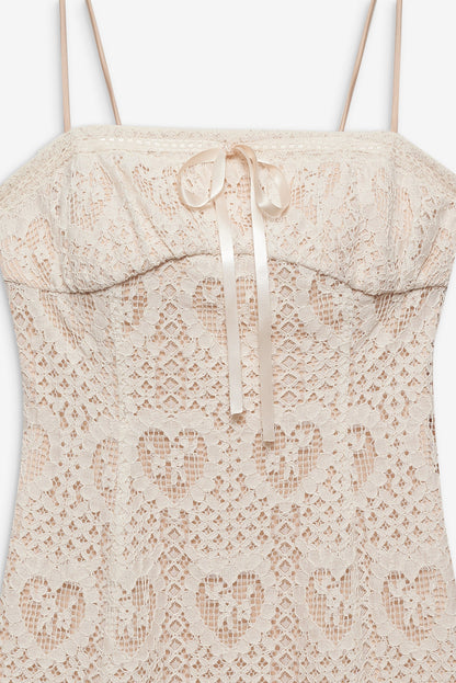 Claire Mini Dress Cream - For Love & Lemons