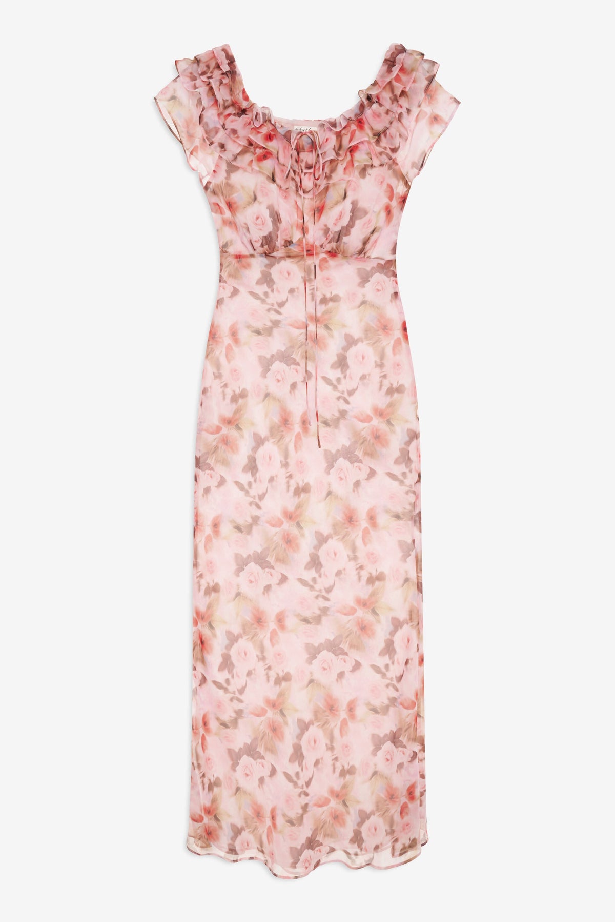 Fallen Floral Maxi Dress Pink - For Love & Lemons