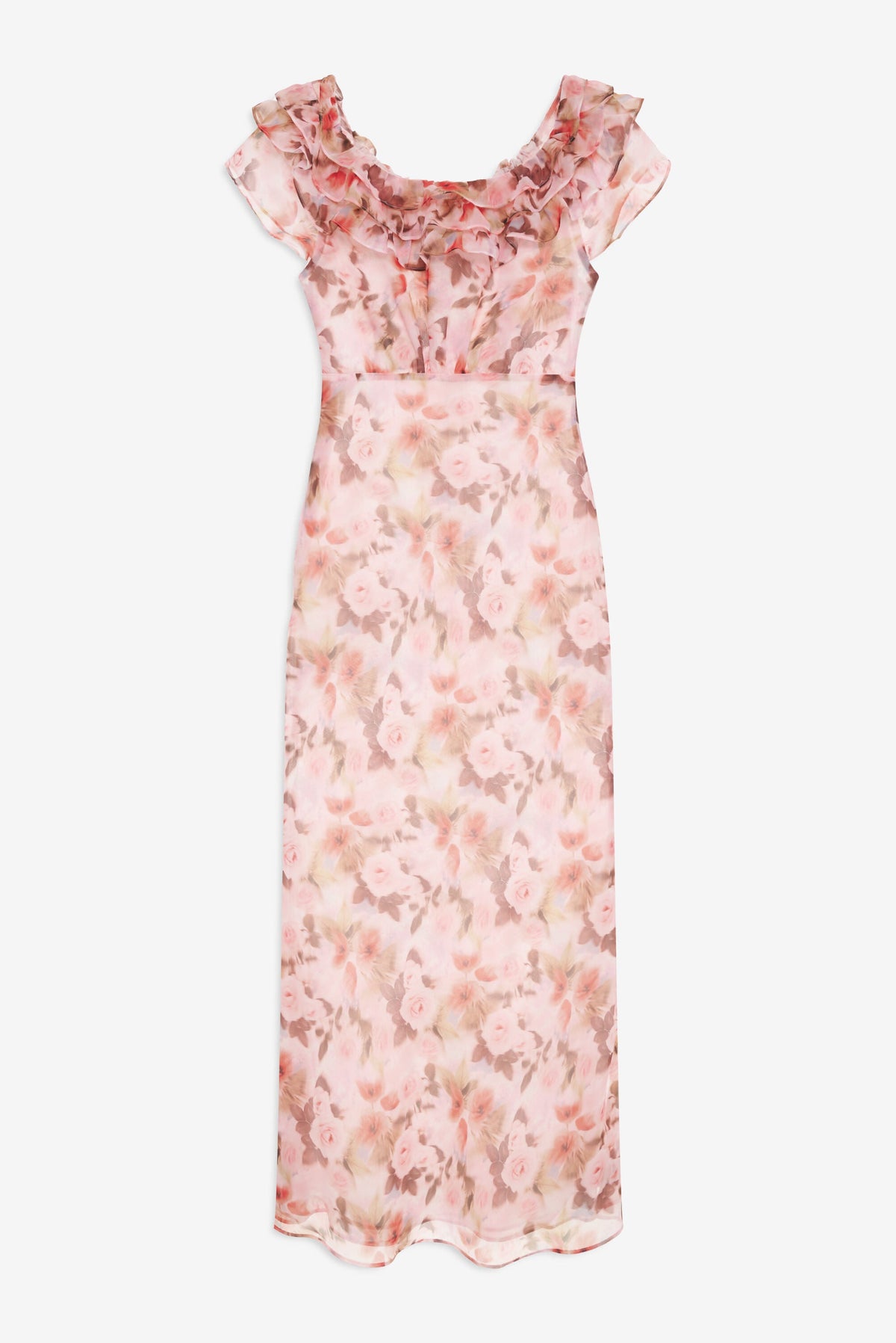 Fallen Floral Maxi Dress Pink - For Love & Lemons