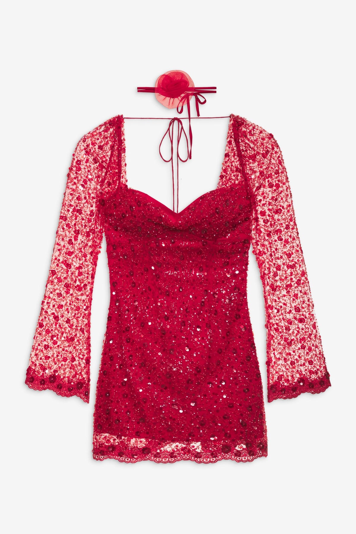 Gwendolyn Mini Dress Red - For Love & Lemons