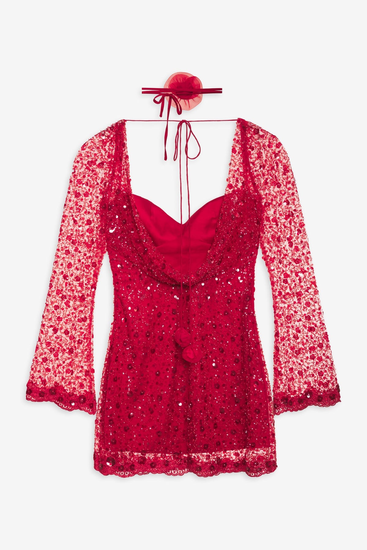 Gwendolyn Mini Dress Red - For Love & Lemons
