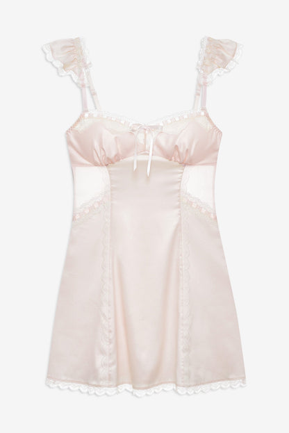 Starlet Slip Dress Peach - For Love & Lemons