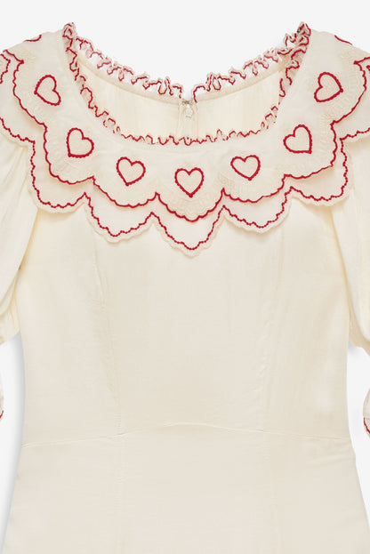 Amor Mini Dress Cream - For Love & Lemons