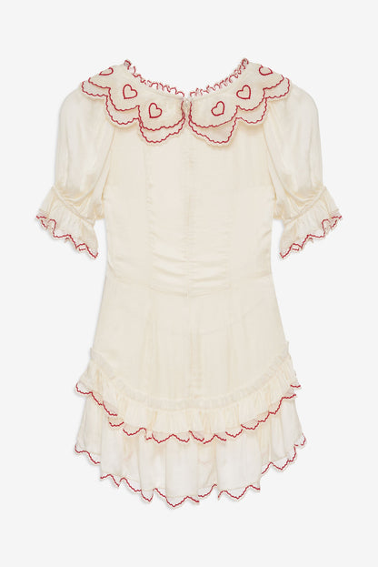 Amor Mini Dress Cream - For Love & Lemons