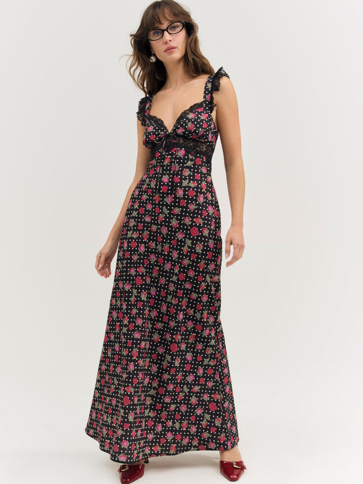 Clarisse Maxi Dress Black - For Love & Lemons
