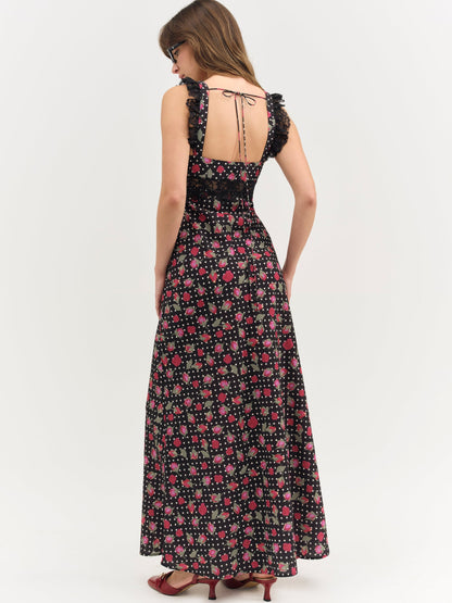 Clarisse Maxi Dress Black - For Love & Lemons