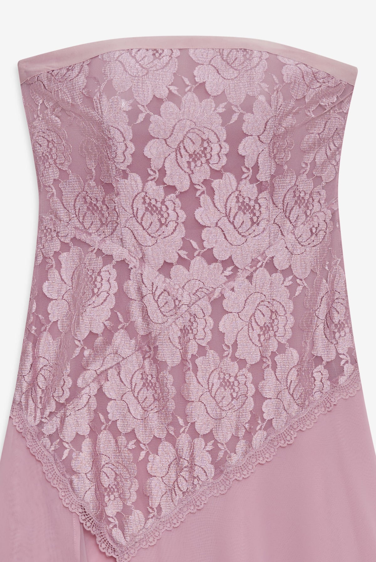 Claudia Rose Lace Strapless Midi Dress Mulberry - For Love & Lemons