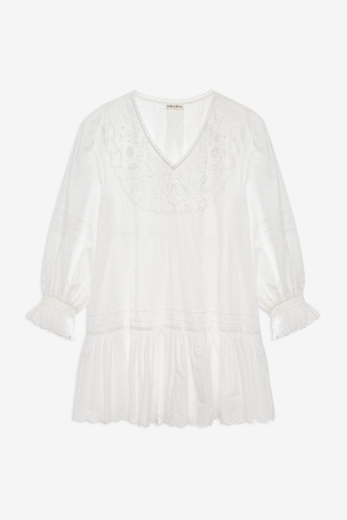 Agnes Mini Dress White - For Love & Lemons