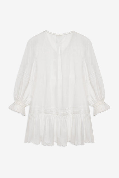 Agnes Mini Dress White - For Love & Lemons