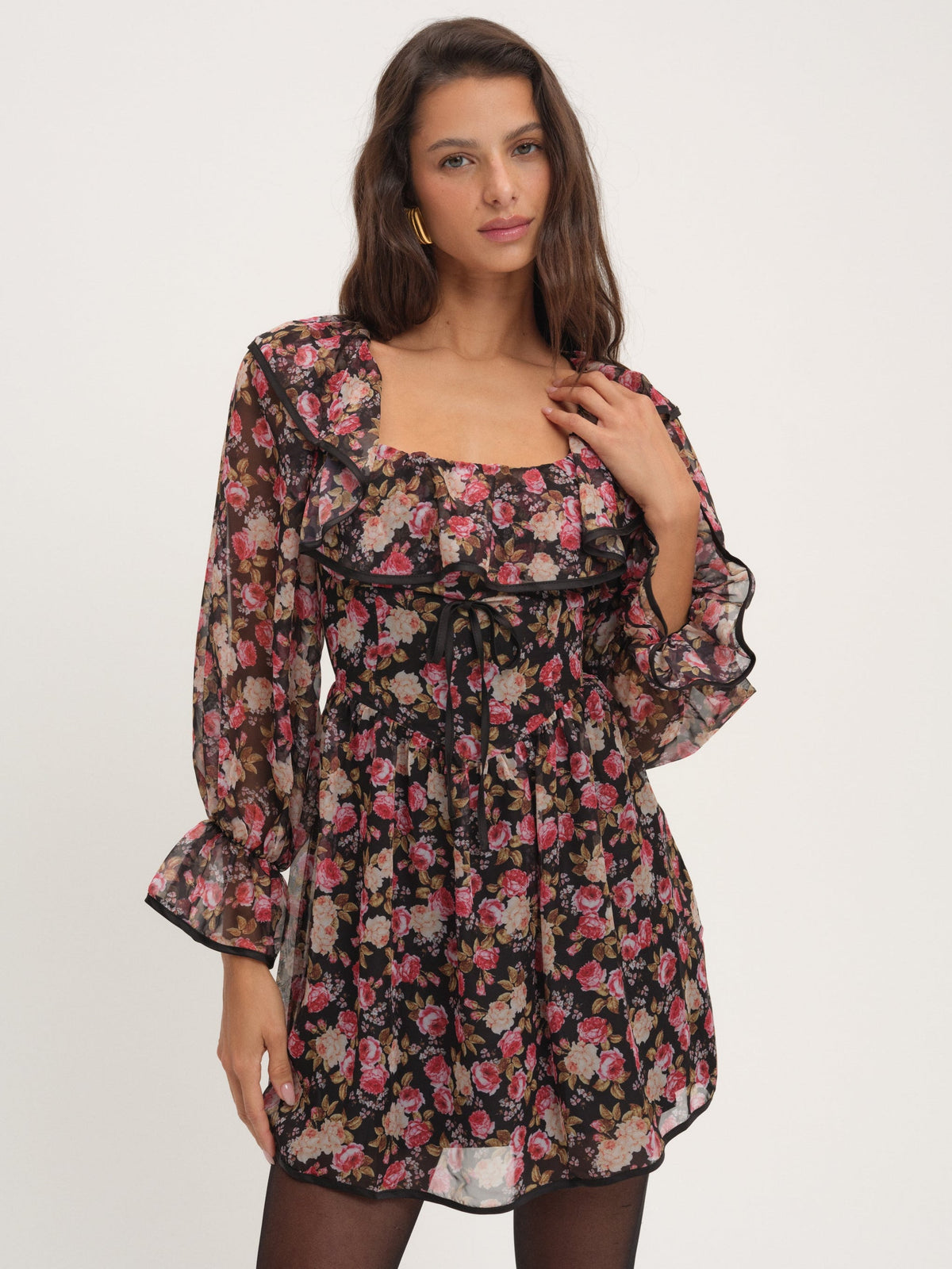 Amara Mini Dress Black - For Love & Lemons