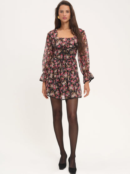 Amara Mini Dress Black - For Love & Lemons