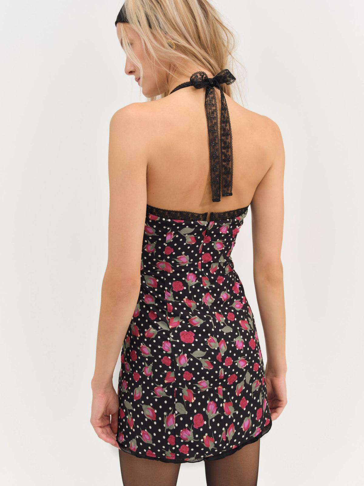 Betty Bud Mini Dress Black - For Love & Lemons