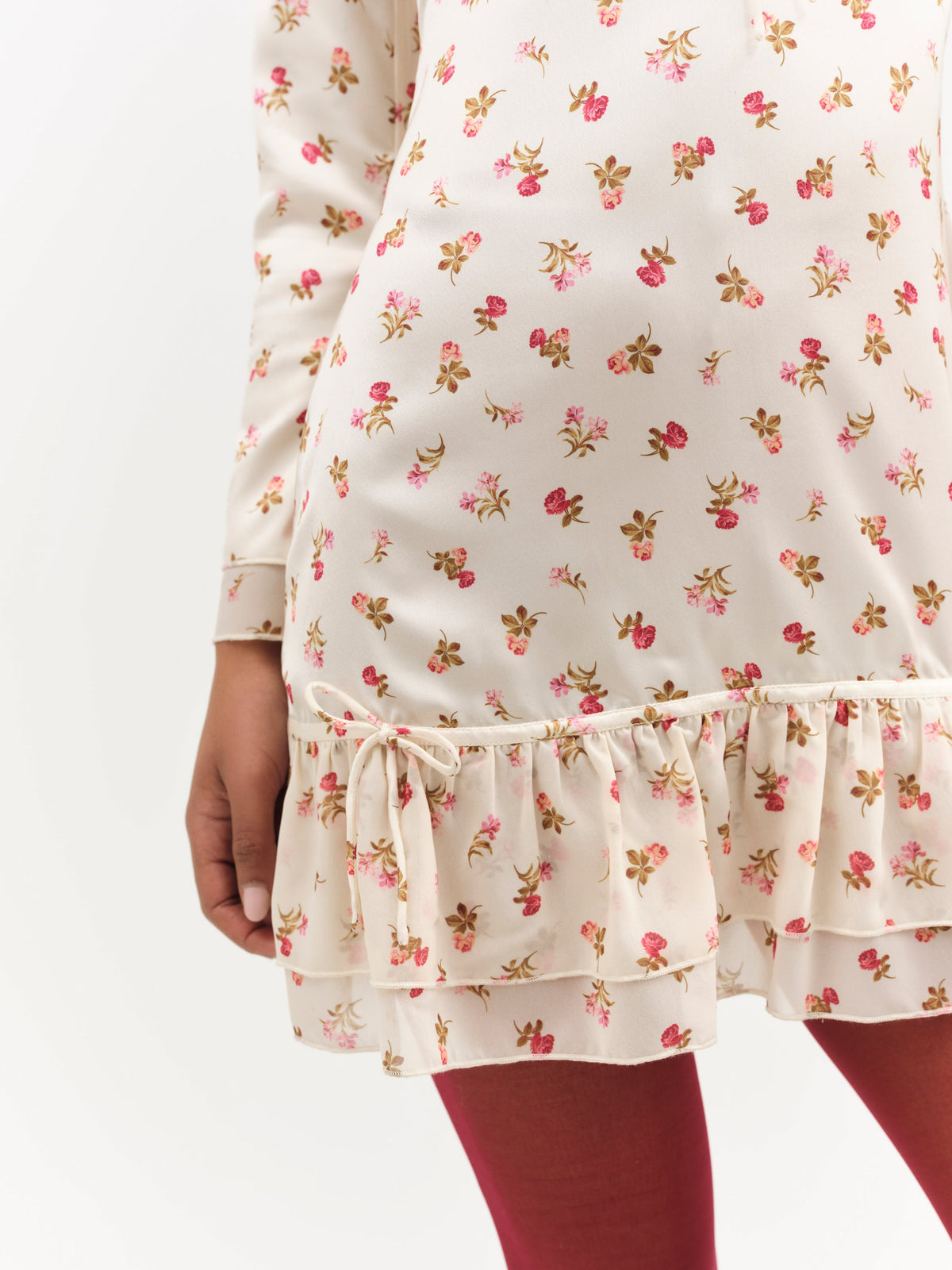 Adahlia Floral Mini Dress Cream - For Love & Lemons
