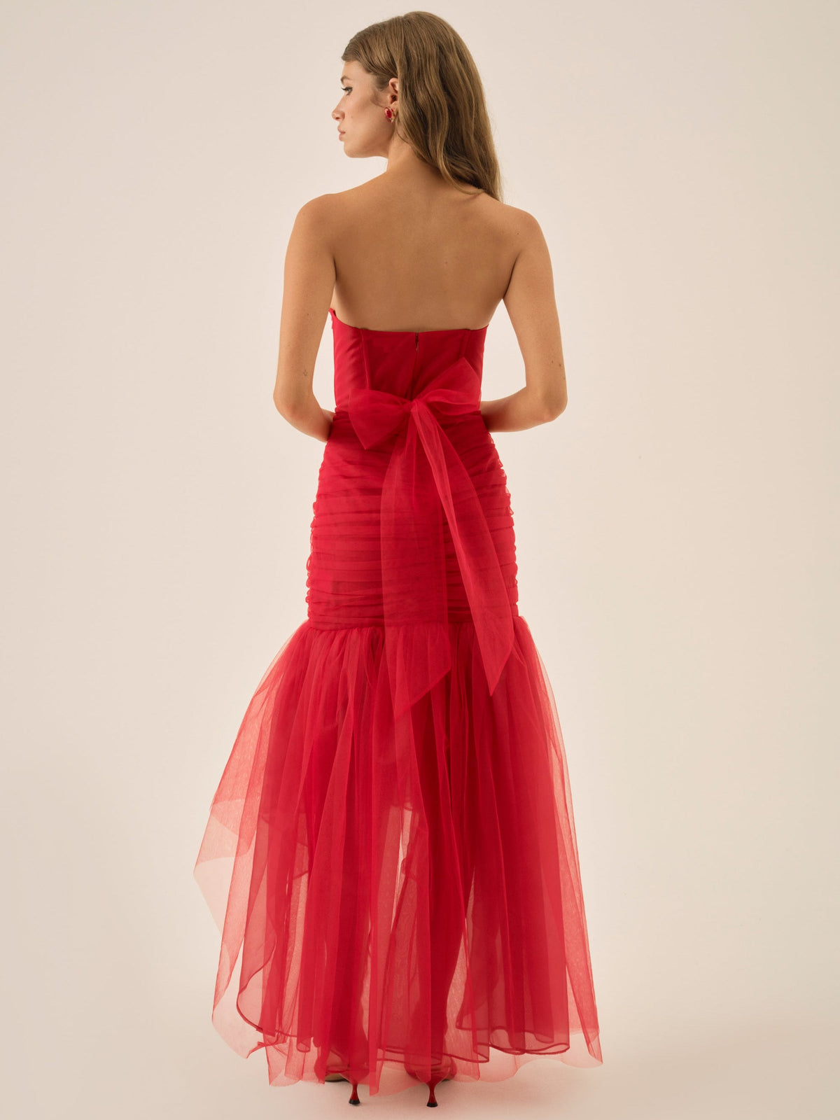 Serafina Gown Red - For Love & Lemons