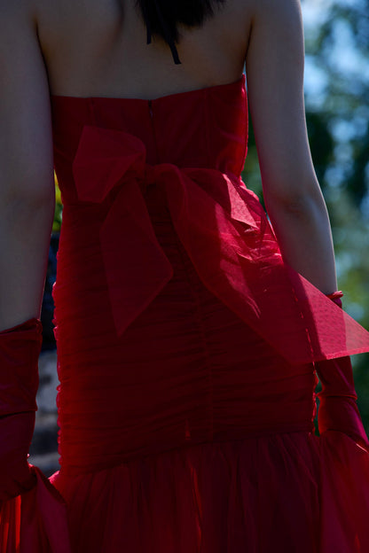 Serafina Gown Red - For Love & Lemons