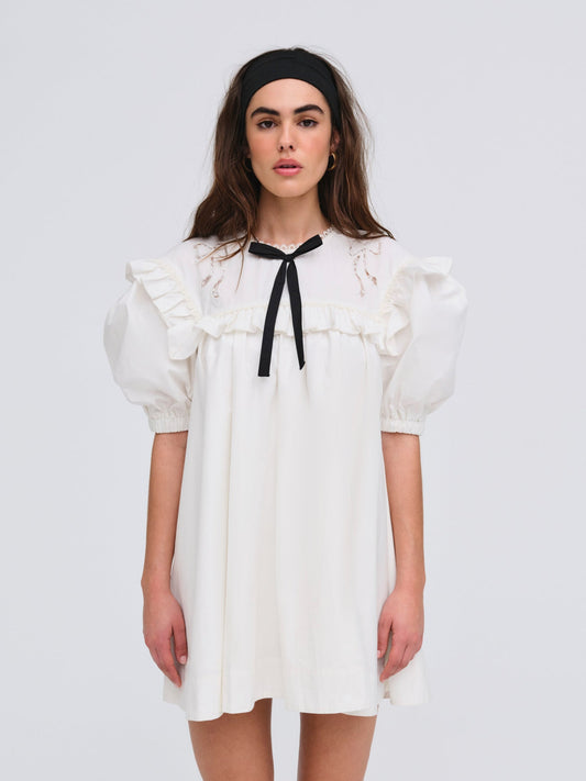 Blair Mini Dress White - For Love & Lemons