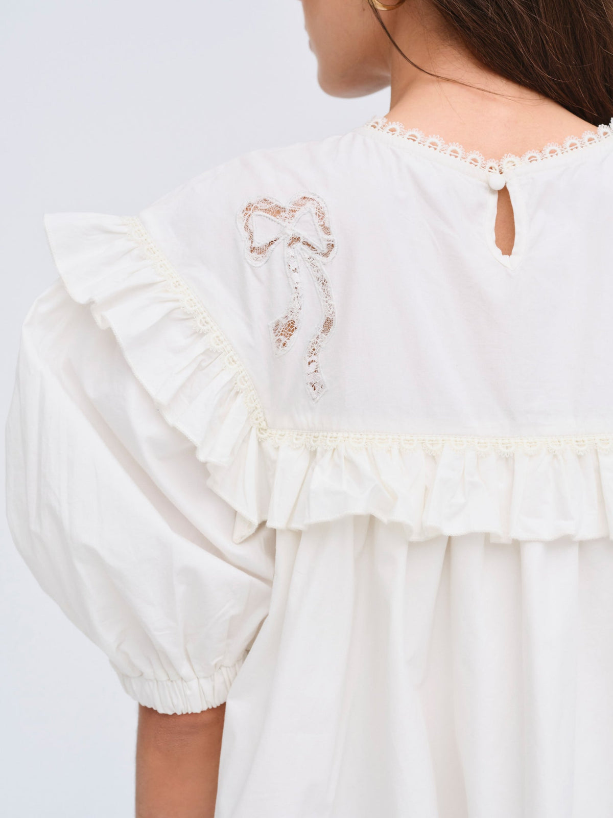 Blair Mini Dress White - For Love & Lemons