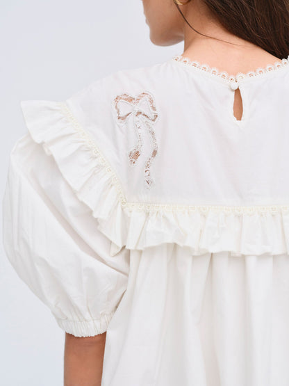 Blair Mini Dress White - For Love & Lemons