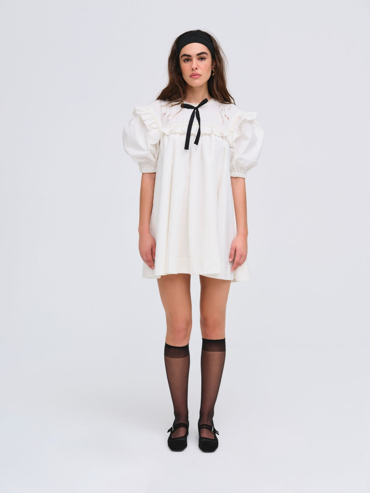 Blair Mini Dress White - For Love & Lemons