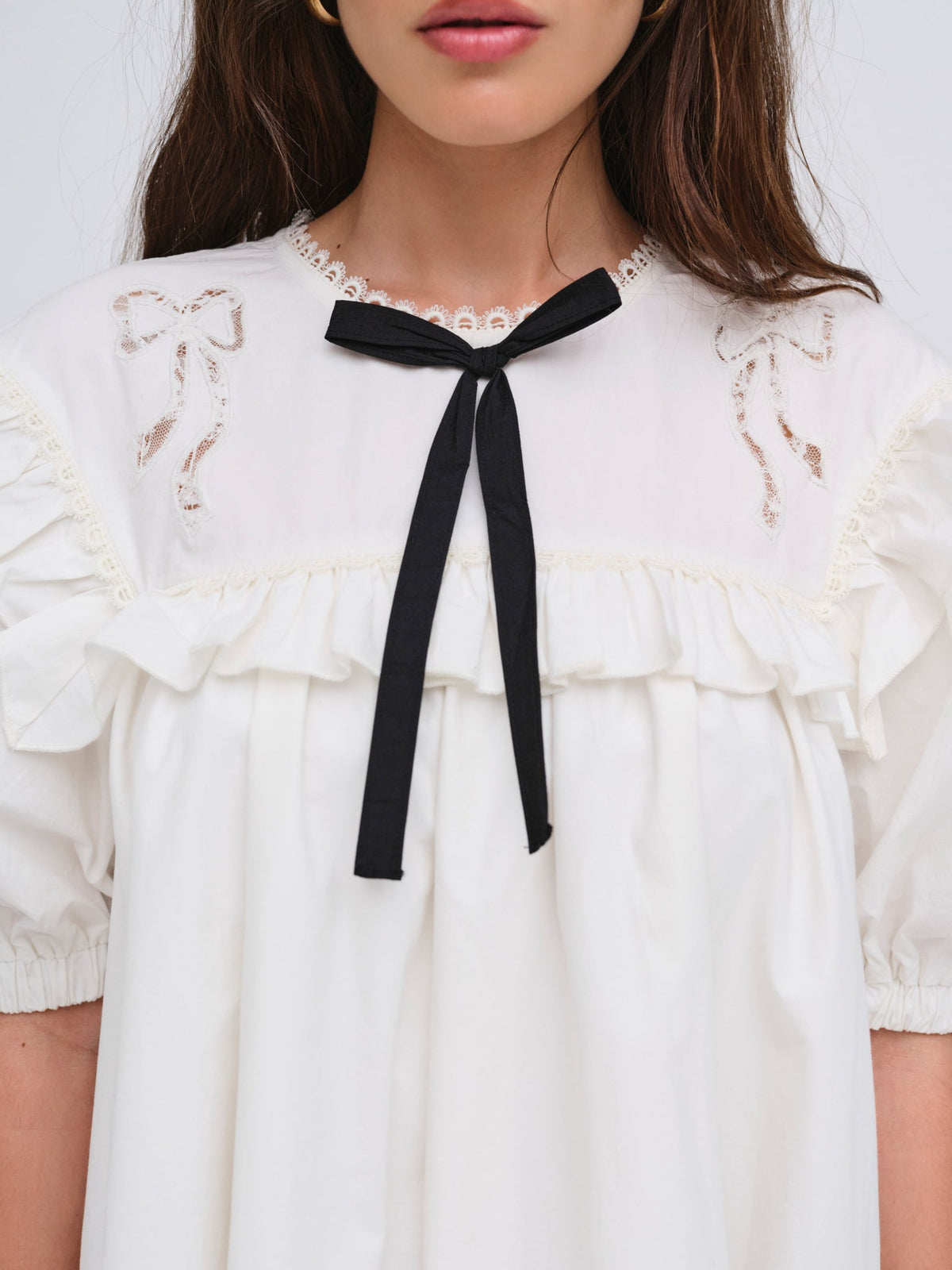 Blair Mini Dress White - For Love & Lemons