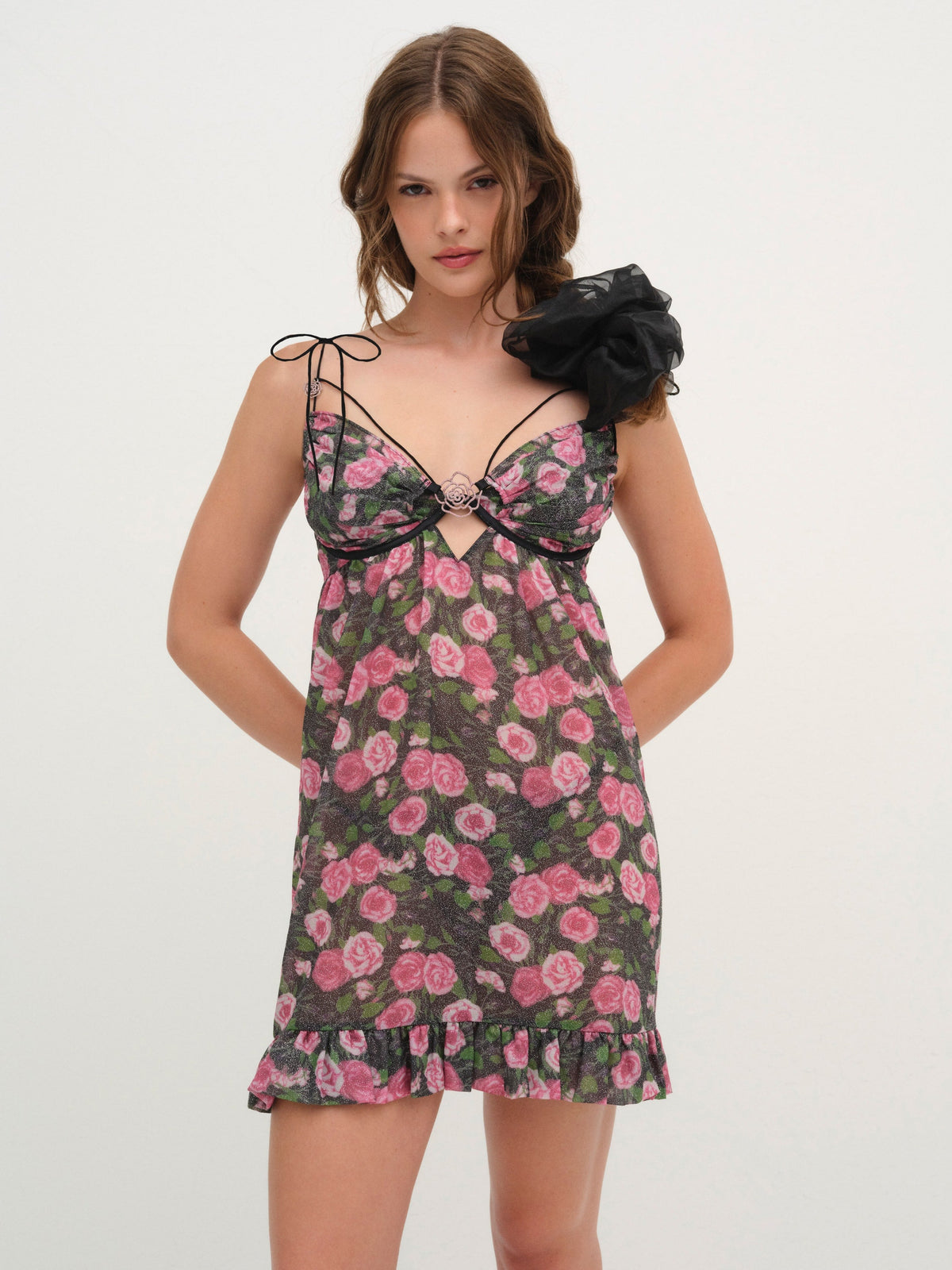 Ciara Slip Dress Black - For Love & Lemons