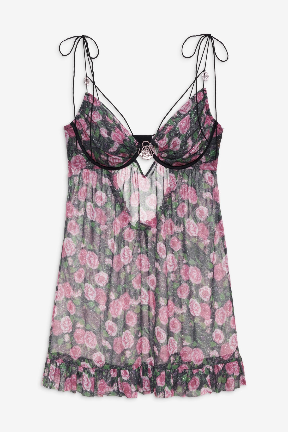Ciara Slip Dress Black - For Love & Lemons