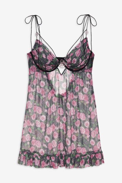 Ciara Slip Dress Black - For Love & Lemons