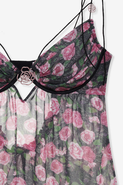 Ciara Slip Dress Black - For Love & Lemons