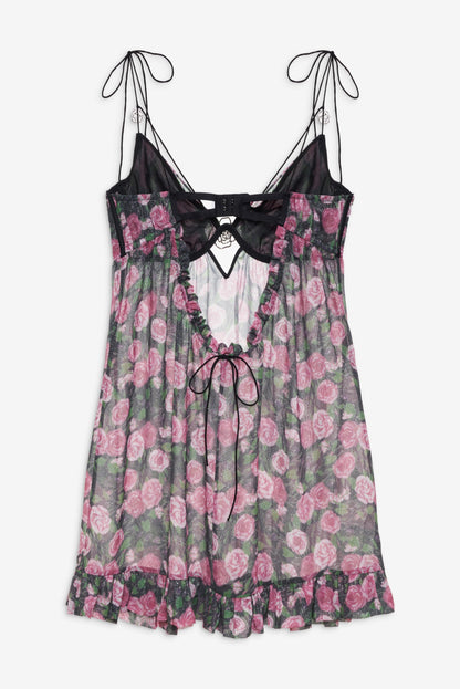 Ciara Slip Dress Black - For Love & Lemons