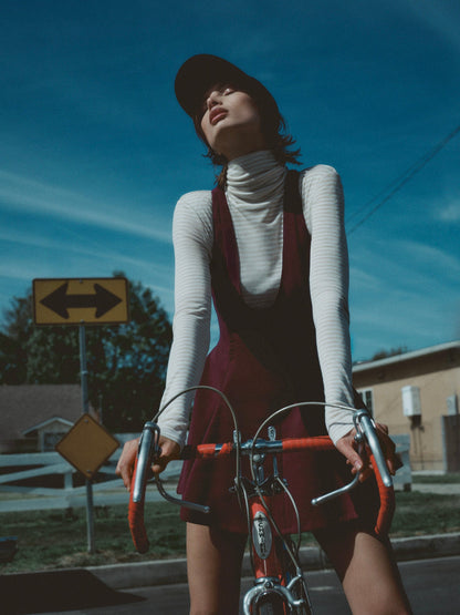 Selena Mini Dress Burgundy - For Love & Lemons