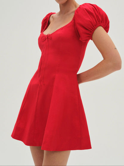 Zuri Mini Dress Red - For Love & Lemons