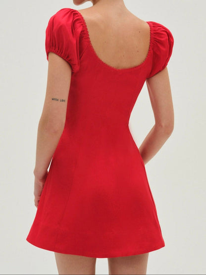 Zuri Mini Dress Red - For Love & Lemons