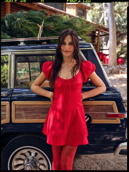Zuri Mini Dress Red - For Love & Lemons