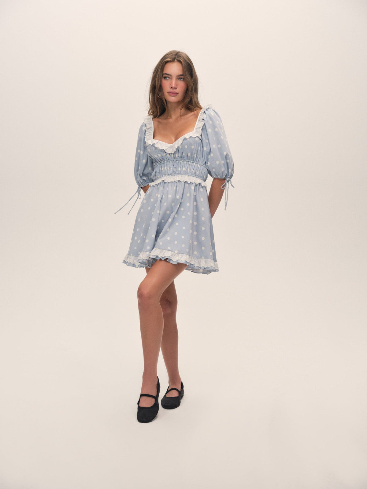 Jackson Mini Dress Blue - For Love & Lemons