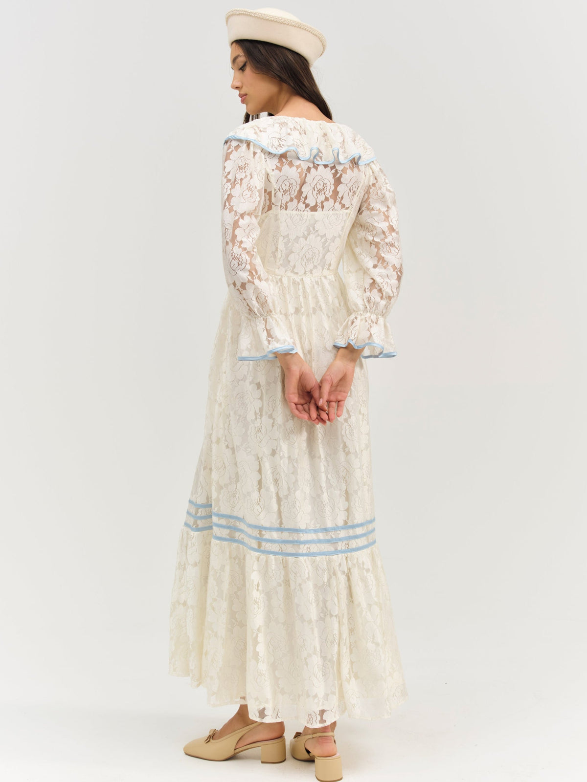 Severine Maxi Dress Cream - For Love & Lemons