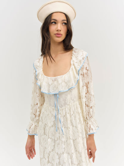 Severine Maxi Dress Cream - For Love & Lemons