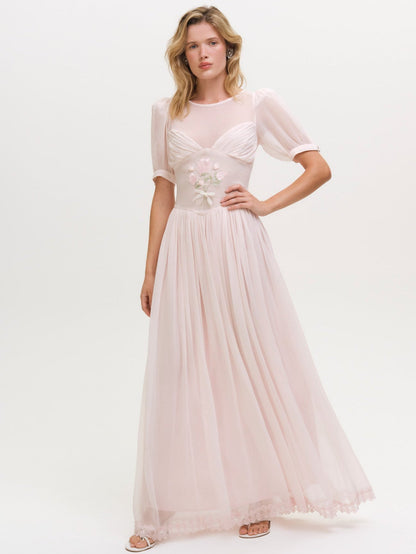Rae Rose Maxi Dress Pink - For Love & Lemons
