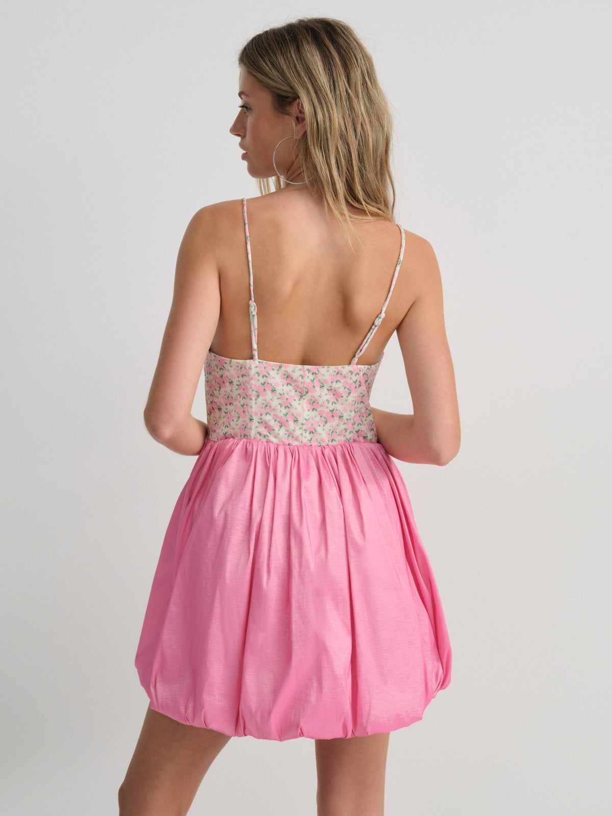 Berry Bud Bubble Mini Dress Pink - For Love & Lemons