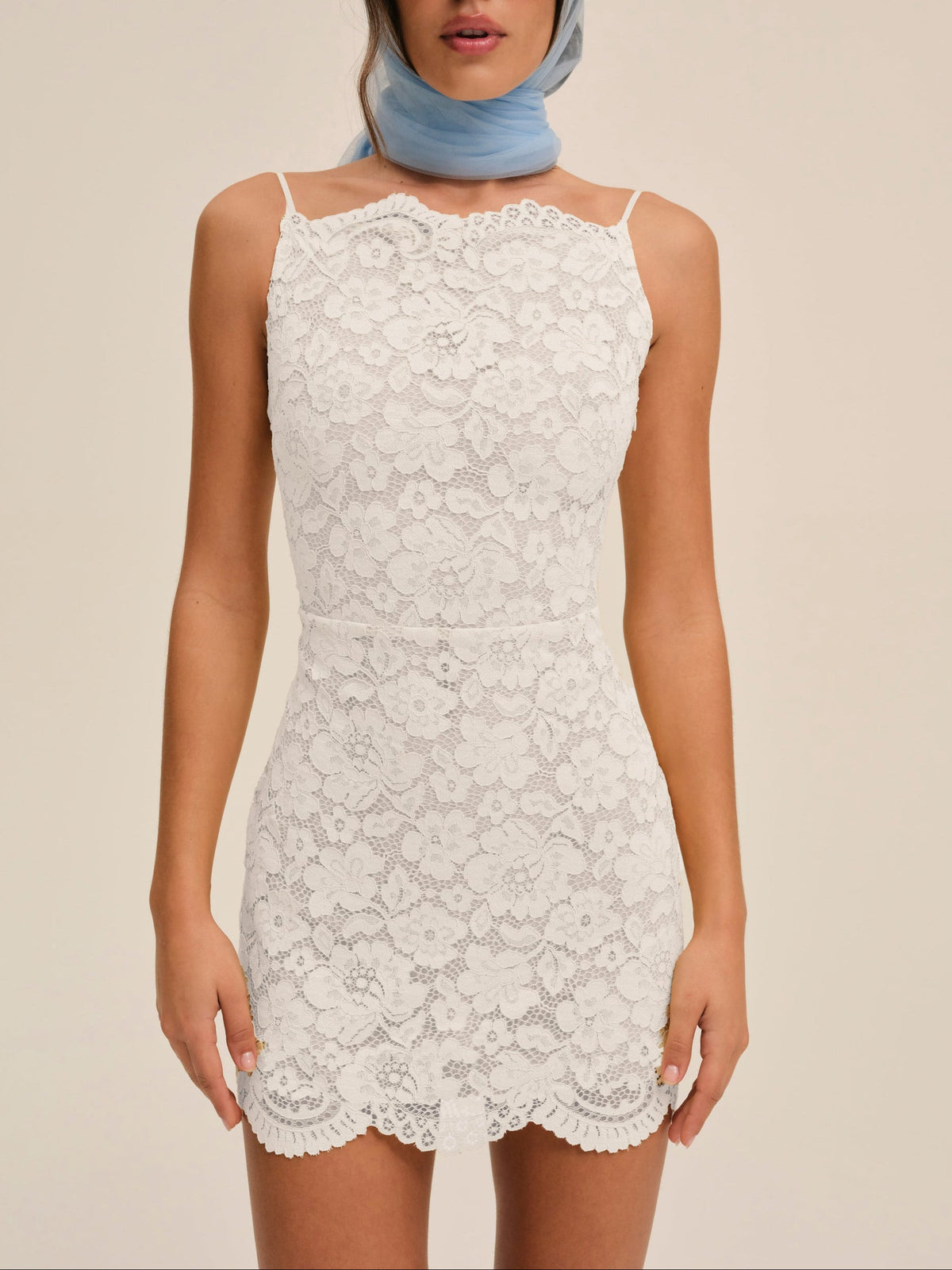 Lakeside Mini Dress White - For Love & Lemons
