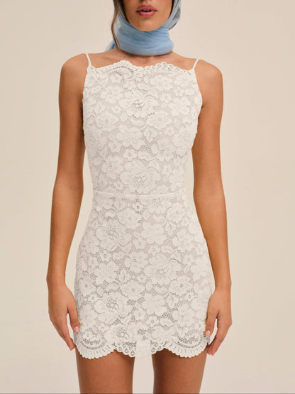Lakeside Mini Dress White - For Love & Lemons