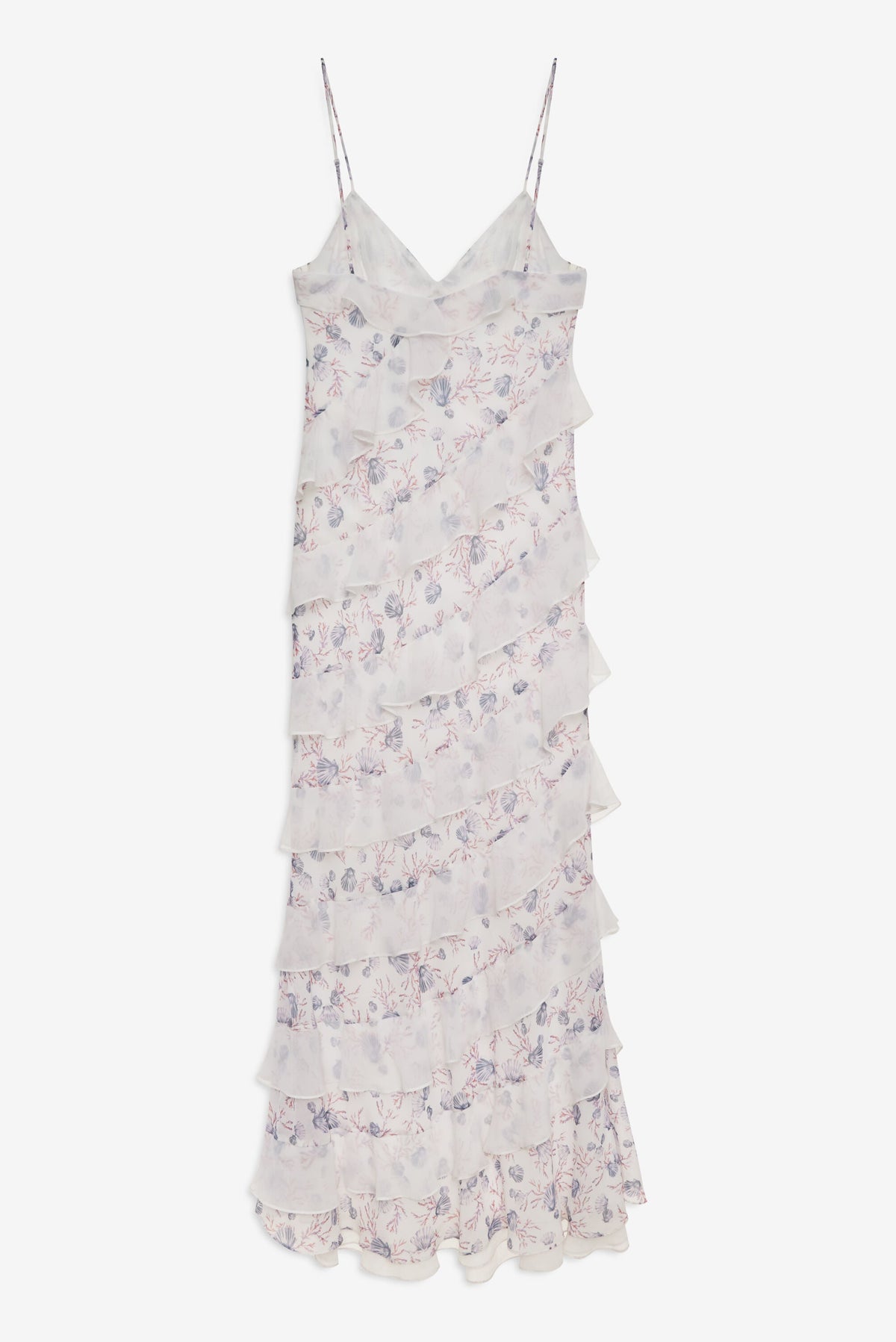 Debby Ruffled Maxi Dress White - For Love & Lemons