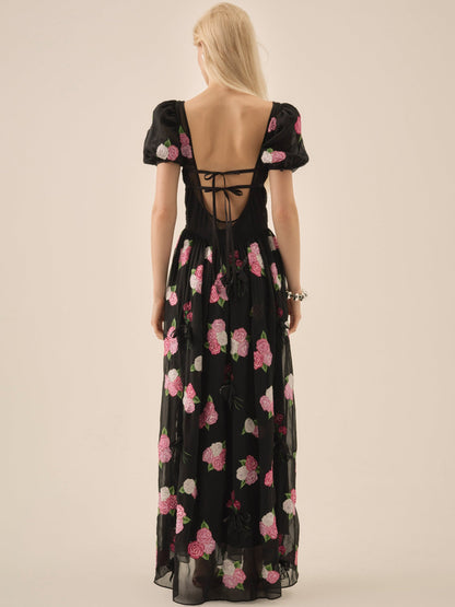 Midnight Garden Maxi Dress Black - For Love & Lemons