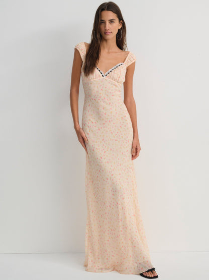 Emmaline Maxi Dress Peach - For Love & Lemons
