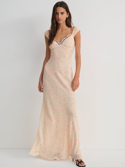 Emmaline Maxi Dress Peach - For Love & Lemons